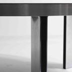 Brutalist Mid Century Chroom Geëtste Ronde Salontafel Door Lilienthal, 1960 thumbnail 10