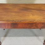 Vintage Antieke Uitschuifbare Tafel, Karttafel thumbnail 8