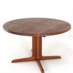 Niels Bach Vintage Ronde Eettafel Eetkamertafel Deens Massief Teak thumbnail 10