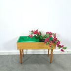 Formica Plantenbak Met Houten Poten thumbnail 2