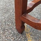 Oosterse Houten Bijzettafel Nachtkastje Plantentafel thumbnail 11