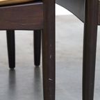 Leuke Set Zweedse Vintage Design Fauteuils Van G Möbel Cremé/ Beige Leer En Donker Hout thumbnail 13