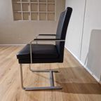 4x Hulsta D13 Stoelen - Eetkamerstoelen - Zwart Leder-design thumbnail 2