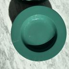 6x Diep Bord 6x Dinerbord Vintage Donkergroen thumbnail 5