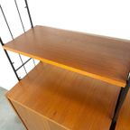 Teak Design Silverschild Modulair Wandsysteem, Vintage Wandkast thumbnail 8