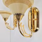 2 Art Nouveau Messing Bejorama Sl Lighting Wandlamp Regency thumbnail 5