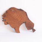 Vintage Hand-Carved Wooden Native American Chief'S Head thumbnail 7