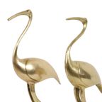 Vintage Koppel Mtc Messing Kraanvogels Ibis Design Vogel Regency 32Cm thumbnail 5