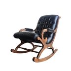 Vintage Chesterfield Fauteuil / Schommelstoel / Loungestoel thumbnail 7