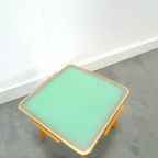 Houten Bijzettafel Met Keramiek Nr 19, Vintage Plantentafel thumbnail 13
