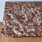 Vintage Frans Dressoir Commode, Ladekast Bakamermeubel Met Marmer Blad thumbnail 10