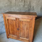 Antieke Kast Dressoir Eikenhout 19E Eeuws 115X114 Cm thumbnail 4