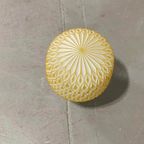 Vintage Glazen Plafondlamp, Wit En Geel thumbnail 8