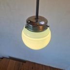 Art Deco Lamp Blauw Glas Chrome thumbnail 3