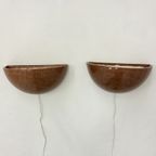 Set Of 2 Ceramic Wall Lights Sconce , 1970S thumbnail 17