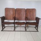 Jaren 30 Art Deco Cinema Bioscoop Stoelen Bankje thumbnail 8