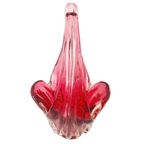 Gemerkte Midcentury Murano Glas Schaal Roze thumbnail 2