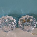 Set Vintage Orrefors Kristiallen Waxine Waxinehouders Glas Kristal Kandelaar thumbnail 10