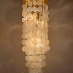 Capiz Schelpen Lamp Hanglamp Vintage 60’S Design Plafondlamp thumbnail 3