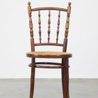 Charmante, Zeer Elegante Vintage Thonet Design Eetkamer/ Bistro Stoel thumbnail 3