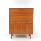 Vintage Fins Kastje Teak Fineer Secretaire thumbnail 5