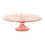 Art Deco Roze Taartschotel Rosaline Depression Glass Verrerie Scailmont thumbnail 2