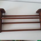 Vintage Pannerek Houten Keukenrek Piet Zwart Stijl thumbnail 4