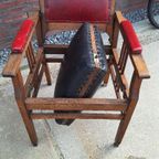 Sale! Dutch Design Art Deco Amsterdamse School Kappersstoel. thumbnail 6