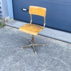Industriele Schoolstoel Vintage Hoog Model thumbnail 4