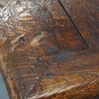 Prachtige En Uniek Grote Antieke Engelse Eikenhouten Eettafel Uit Begin 19e Eeuw thumbnail 12