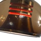 Dijkstra - Rare Model - Space Age Design / Mcm Floor Lamp With Two Arcs - Smoked Acrylic thumbnail 3