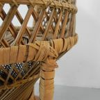Vintage Rotan En Bamboe 'Emmanuelle' Stoel, Klein Model thumbnail 18