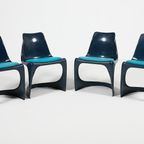 Set Of 4 Steen Ostergaard A-line Chairs By CADO thumbnail 2