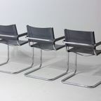 Set Van 5 Mid-century Mg5 Stoelen Van Matteo Grassi, Italië Jaren 80 thumbnail 7