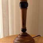 Vintage Turned Wood Table Lamp thumbnail 7