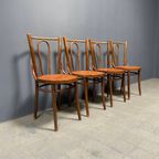 Set Van 4 Franse Cafe Stoelen Met Sierlijke Zittingen thumbnail 2