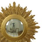 Zeer Grote Gouden Zonnespiegel Sunburst Spiegel Xl Hars 69Cm thumbnail 17