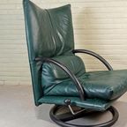 Vintage Rolf Benz Leren Swivel Fauteuil, Torino Bmp thumbnail 10