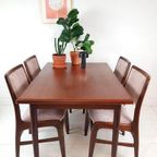 Vintage Teakhouten Uitschuifbare Eettafel | Tafel thumbnail 15