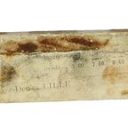 Antieke Printer Plaat Gravure Drukblok Bloemen Koper Hout Set Van 6 thumbnail 3