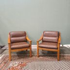 Fauteuil, Kersenhout, Wilhelm Knoll (Onderdeel Van Set) thumbnail 3