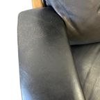 Vintage Zwart Lederen Fauteuil / Eenzit Andre Vandenbeuck thumbnail 16