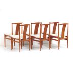 Set Van 6 Vintage Teak Eetkamerstoelen, Deens Design thumbnail 8