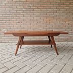 Vintage Salontafel Omkeerbaar Blad Teakhouten Salontafel thumbnail 7