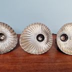 Lot De 3 Suspensions "Gal" En Verre Mercurisé, Années 1930 thumbnail 23