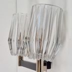 Vintage Wandlamp Chroom Glas Design Lamp ‘60 Mid Century thumbnail 9