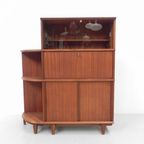 Vintage Vitrine, Secretaire Kast, Mahonie thumbnail 6