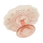 Grote Roze Taartschaal Standaard Depression Glass Art Deco 30Cm thumbnail 4