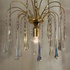 Vintage Teardrop Hanglamp Murano Pegels Kroonluchter Opaline thumbnail 10