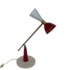 Attr. To - Stilnovo - Diabolo Desk Lamp - Mounted On A Marble Base thumbnail 3